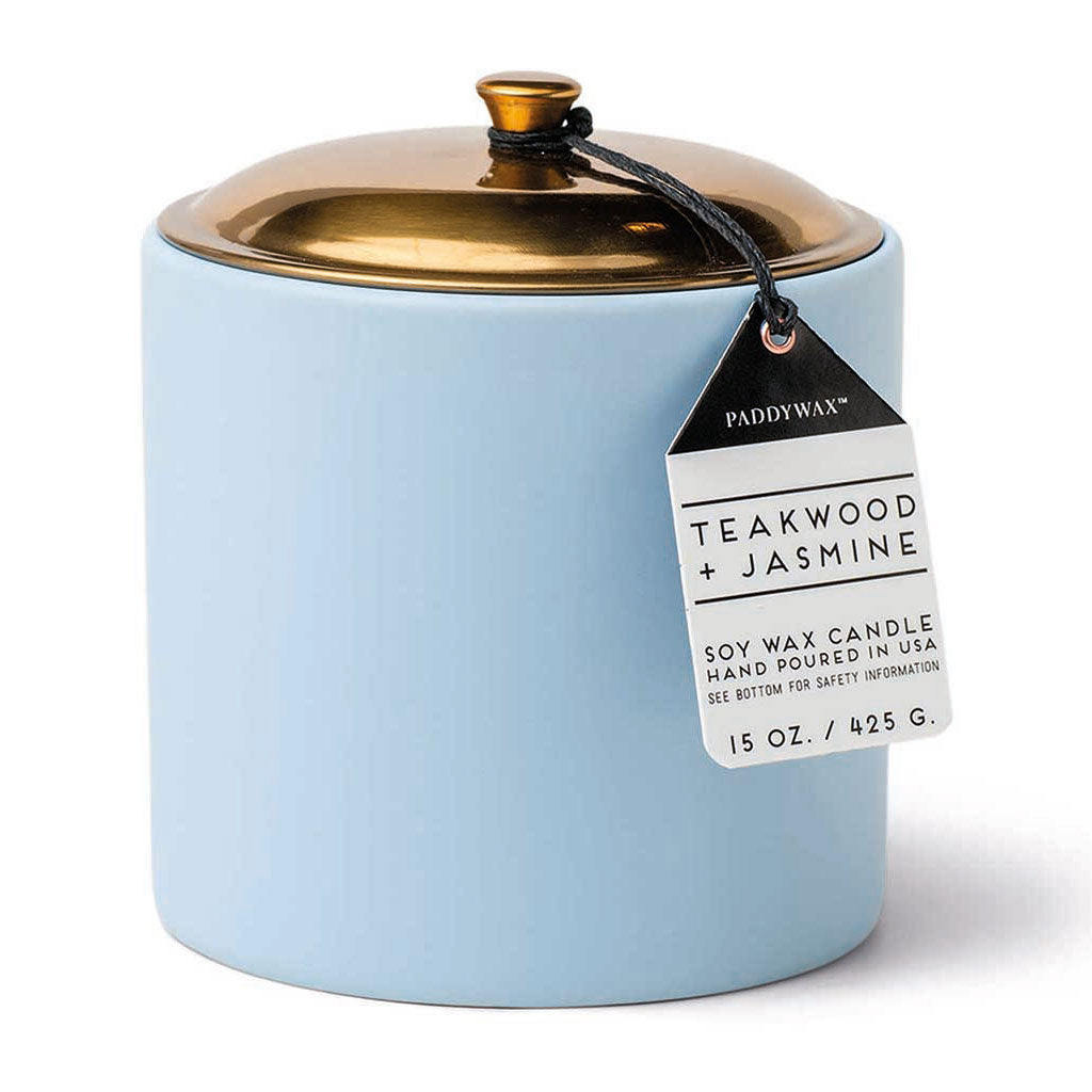 Hygge Ceramic Candle Teakwood & Jasmine