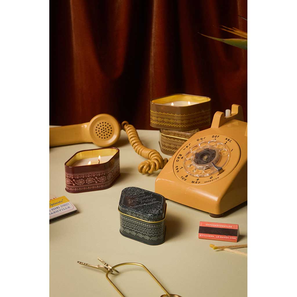 Station Printed Tin | Driftwood & Indigo Paddywax STN0304EU Candles 3.5oz / Indigo