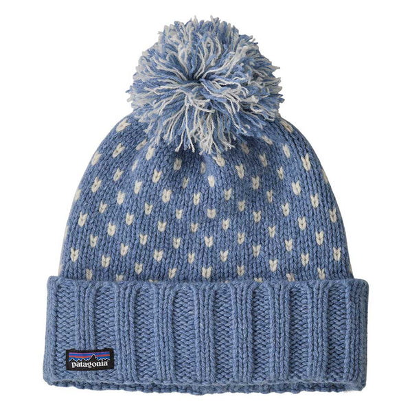 Patagonia Women\'s Snowbelle‎ Beanie Hat Blue Wool Fleece Lined Hiking Outdoors Patagonia Womens Snowbelle Beanie hat - Wavy Dot: Black | eBay main image 3