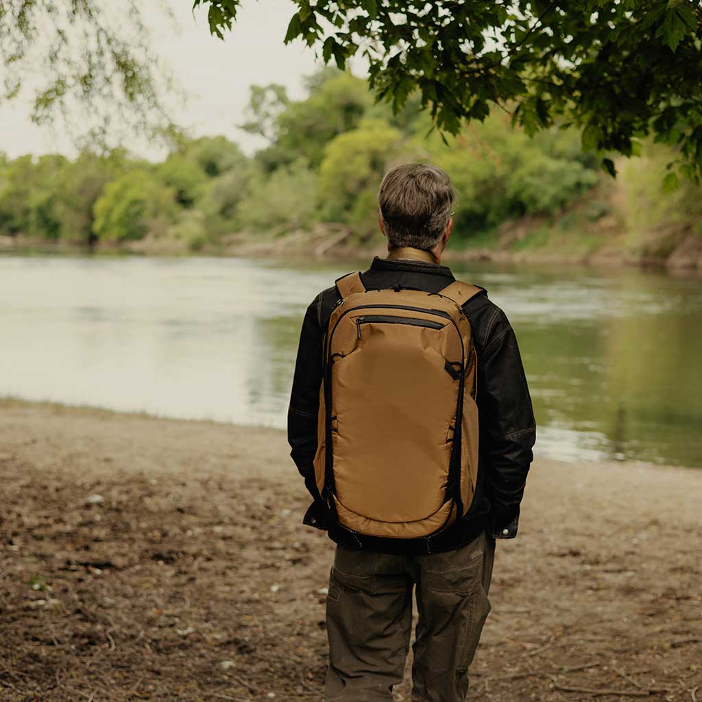 Peak Design | Travel Backpack 45L | Airline Carry-On | Coyote