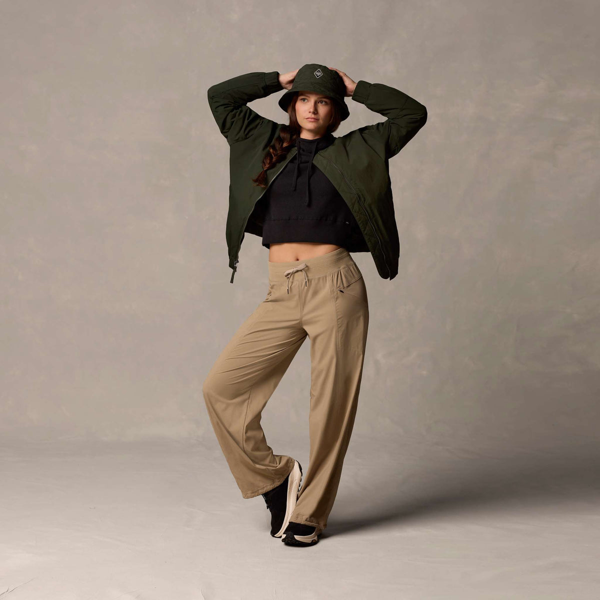Koen Mid Rise Wide Leg Pant prAna Women's Trousers
