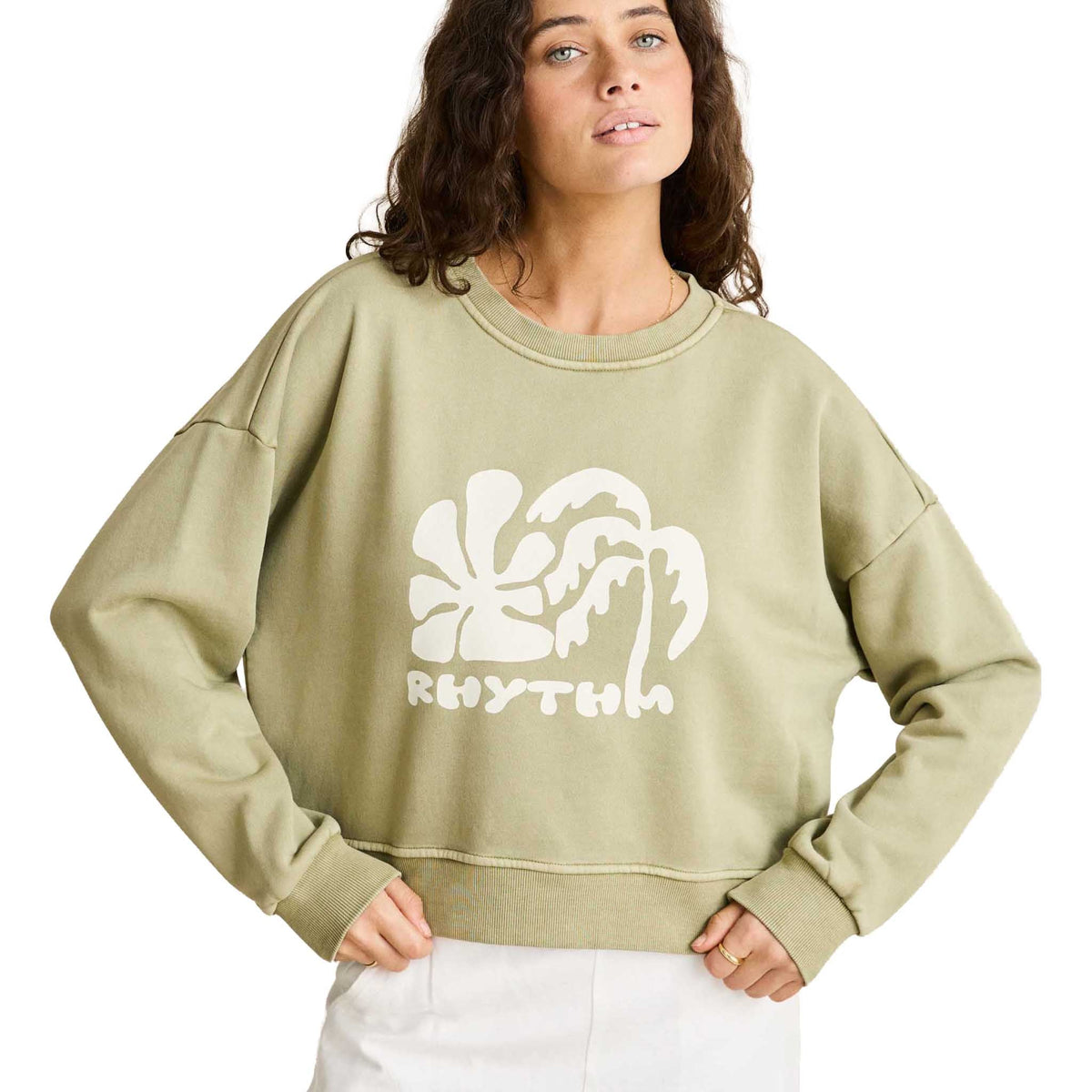 Sun And Palm Slouchy Fleece | Women's Rhythm Women's Jumpers