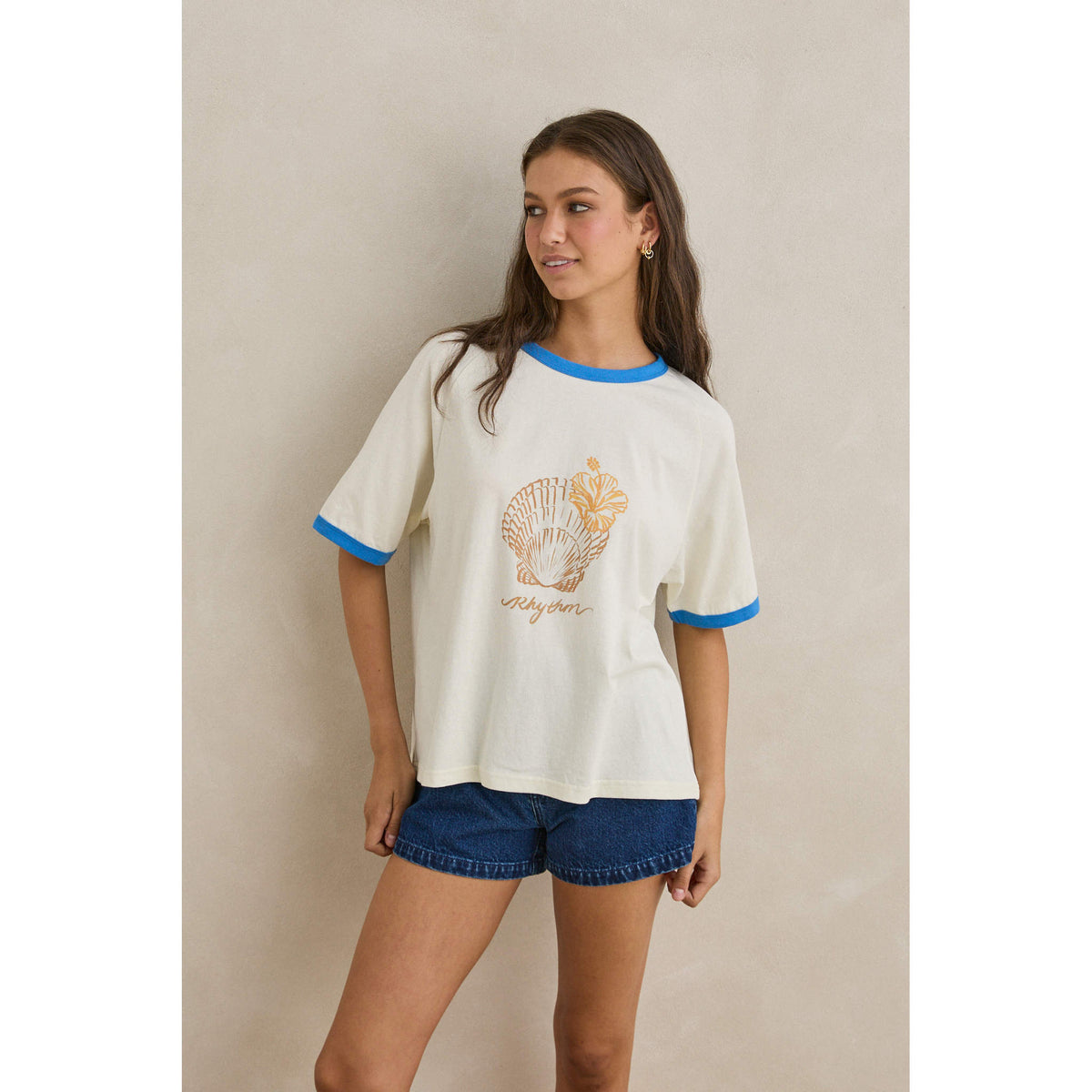 Sunrise Seashell Ringer Tee | Women's Rhythm Women's Tees
