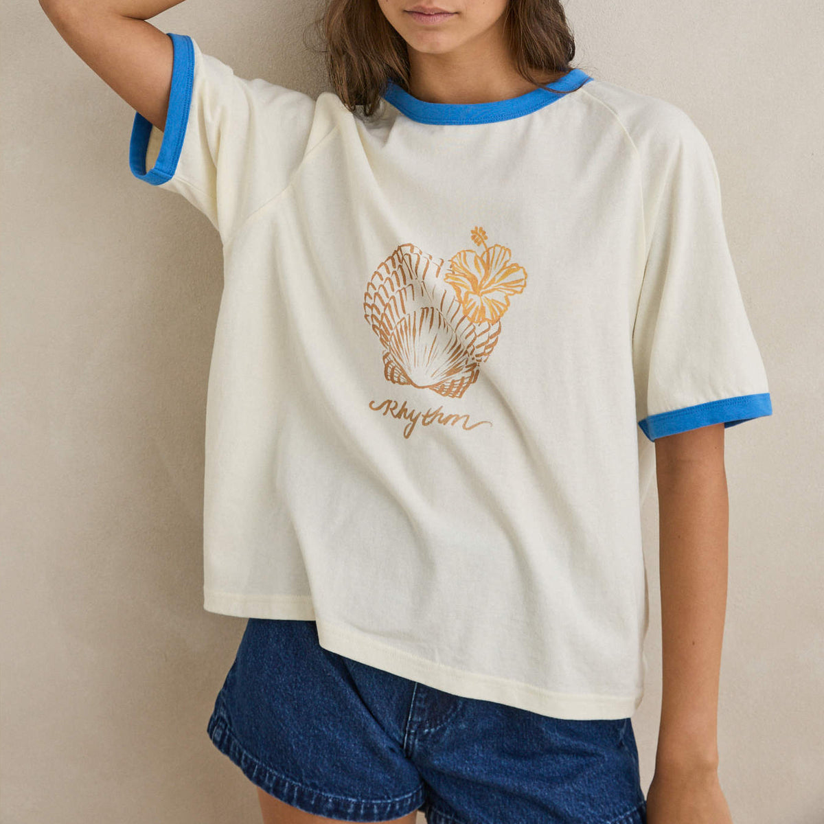 Sunrise Seashell Ringer Tee | Women's Rhythm Women's Tees