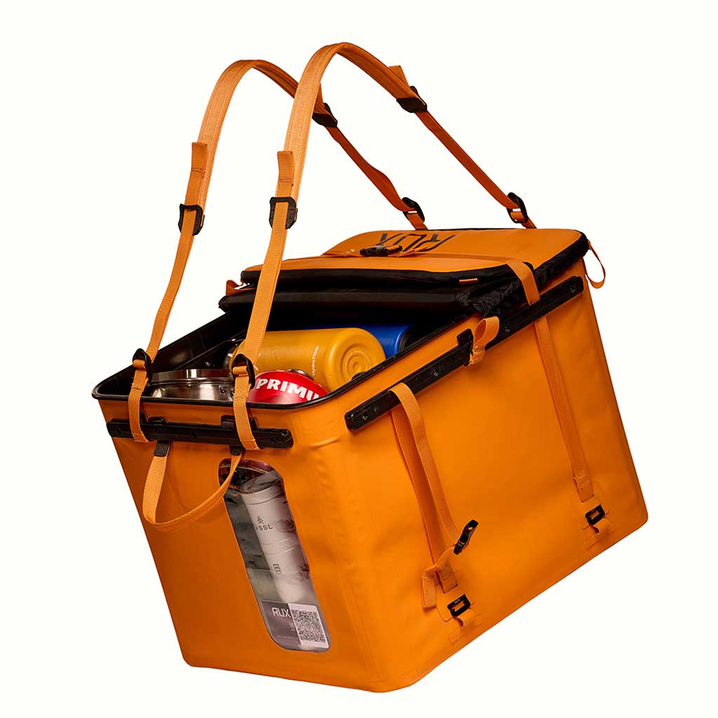 RUX 70L | Tri-Fold Lid RUX PK0124-70OR Camp Storage Boxes 70L / Orange