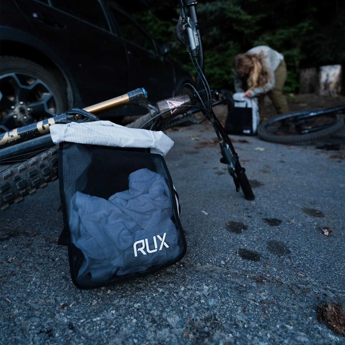 RUX Packing Cube 10L Mesh RUX PK0824-A34M Camp Storage Bags 10L / White/Black