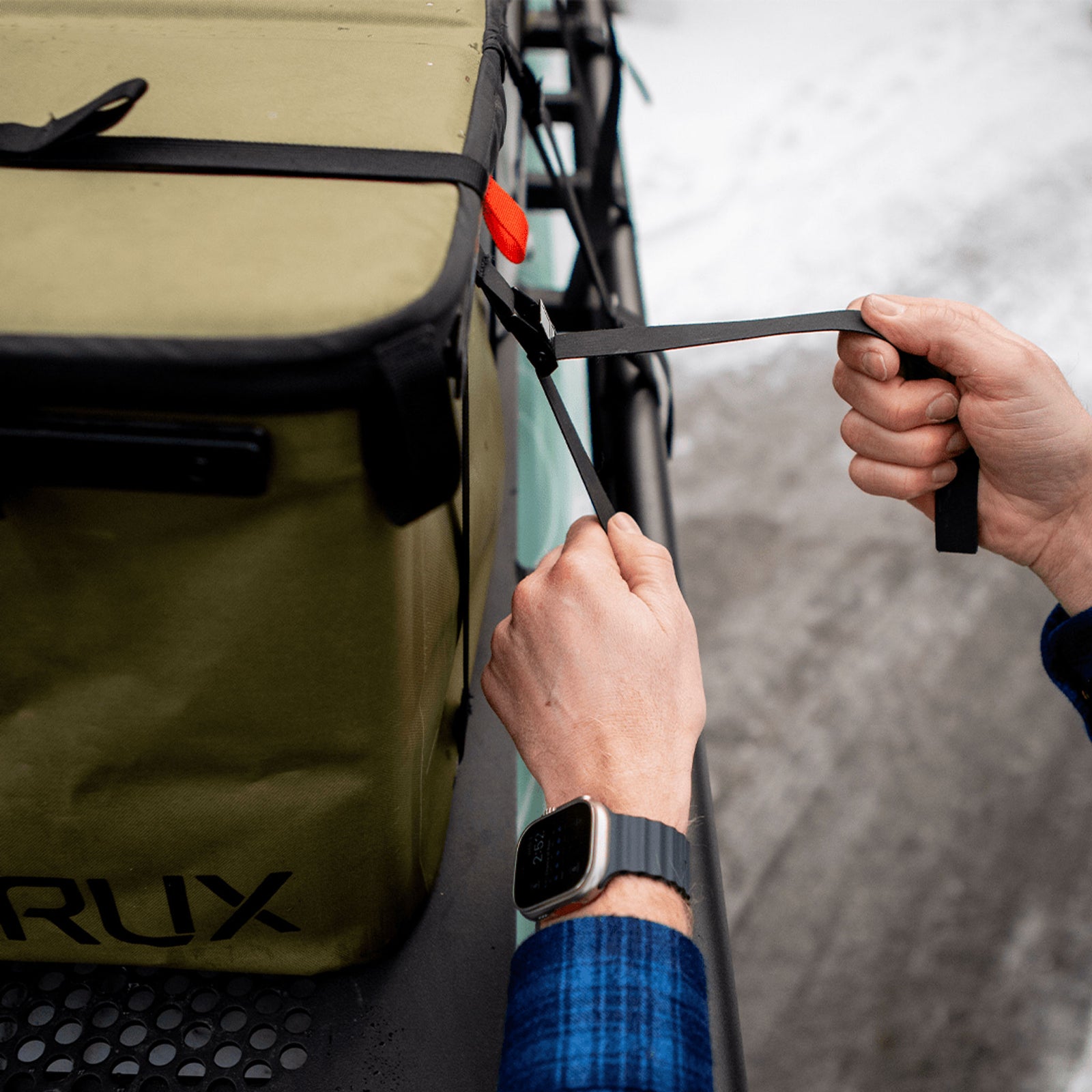 RUX Tie Down Straps RUX PK0123-A16-560 Camp Storage Boxes 56cm / Black