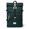 Bernt Sandqvist SQA1371 Backpacks 25L / Dark Green with Natural Leather