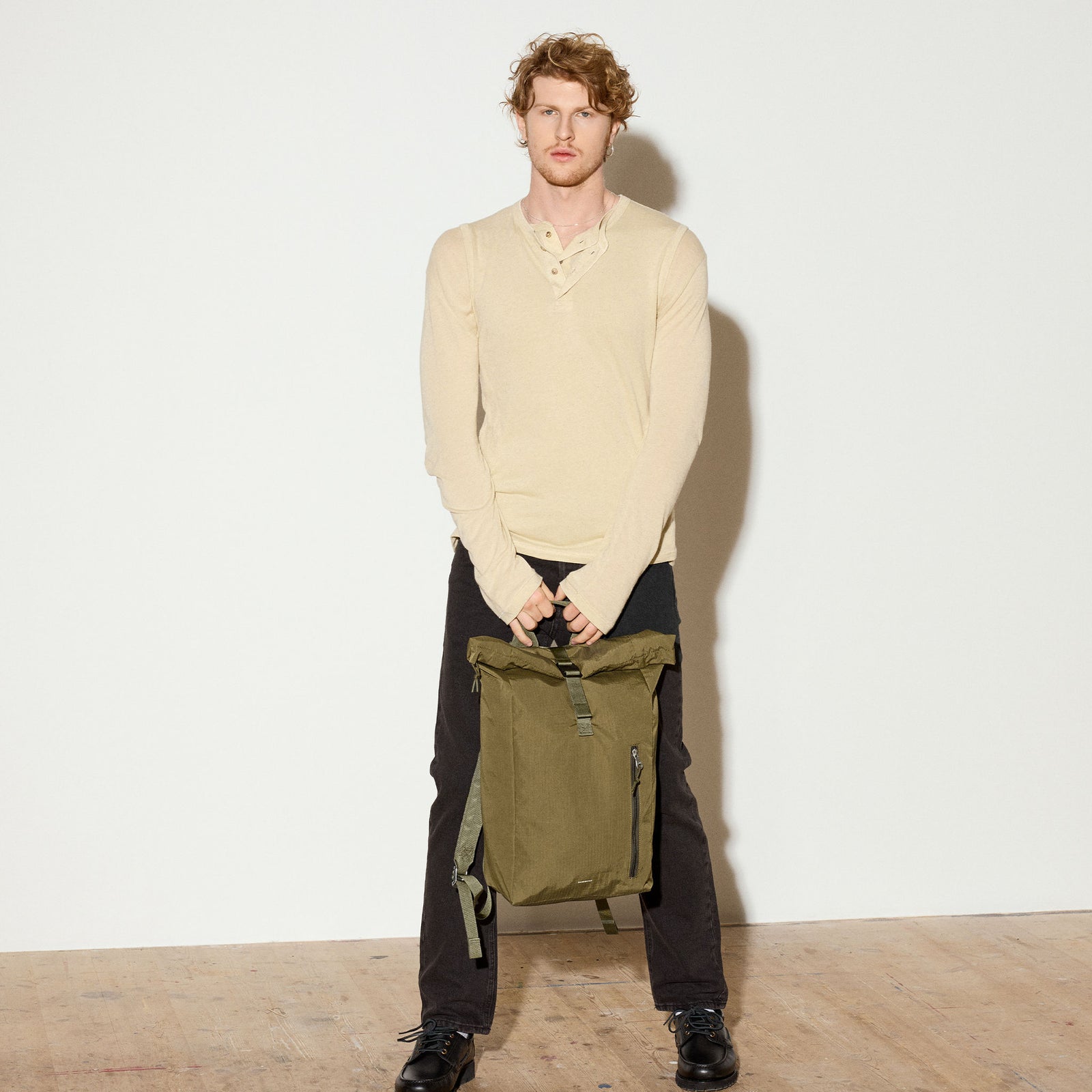 GRID Rolltop Backpack 16" Sandqvist 260705613 Backpacks One Size / Olive