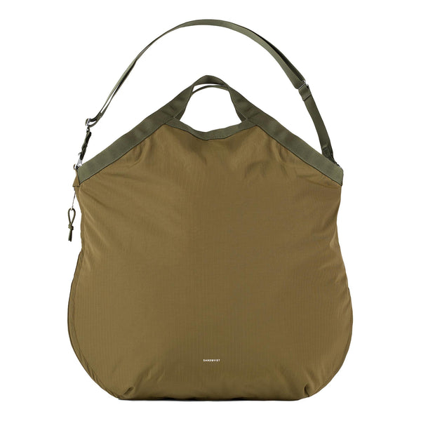 Sandqvist | Grid Tote Bag | Recycled Nylon Tote Bag | Olive