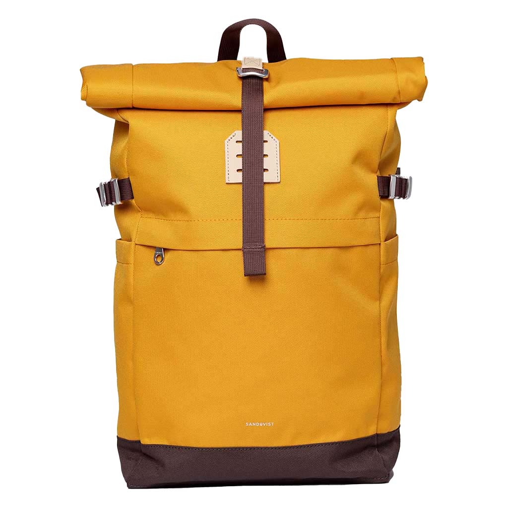 Sandqvist Icon Rolltop Backpack Smart City Daypack Golden