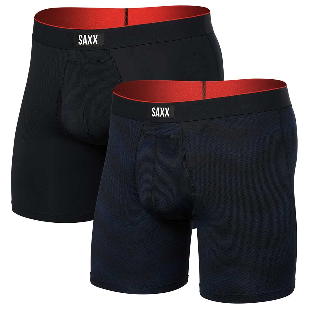Multi-Sport Mesh Boxer Brief Fly 2 Pack