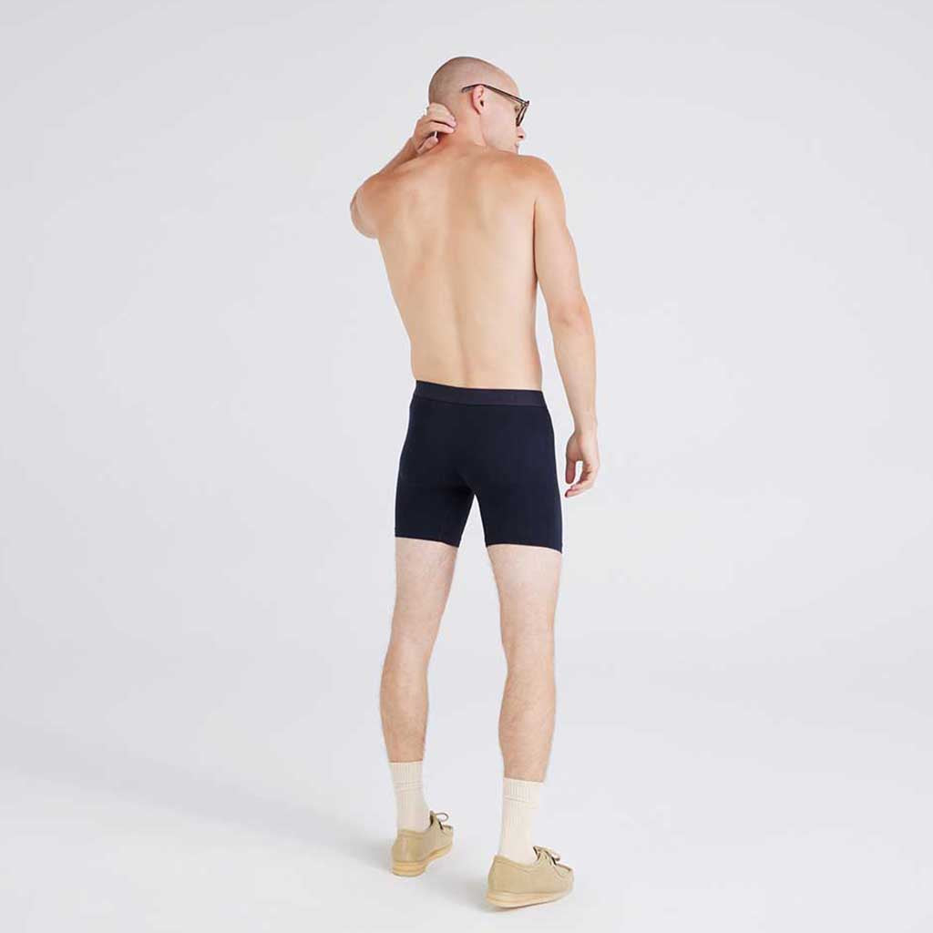Saxx Vibe Xtra Boxer Brief Fly - Sharks And Minnows - Dark Ink