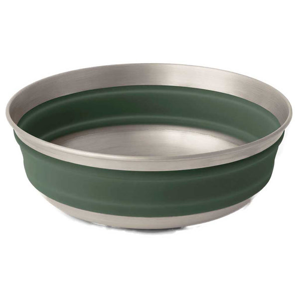 Detour Stainless Steel Collapsible Bowl Sea to Summit ACK039011-052004 Bowls Medium / Laurel Wreath/Stainless