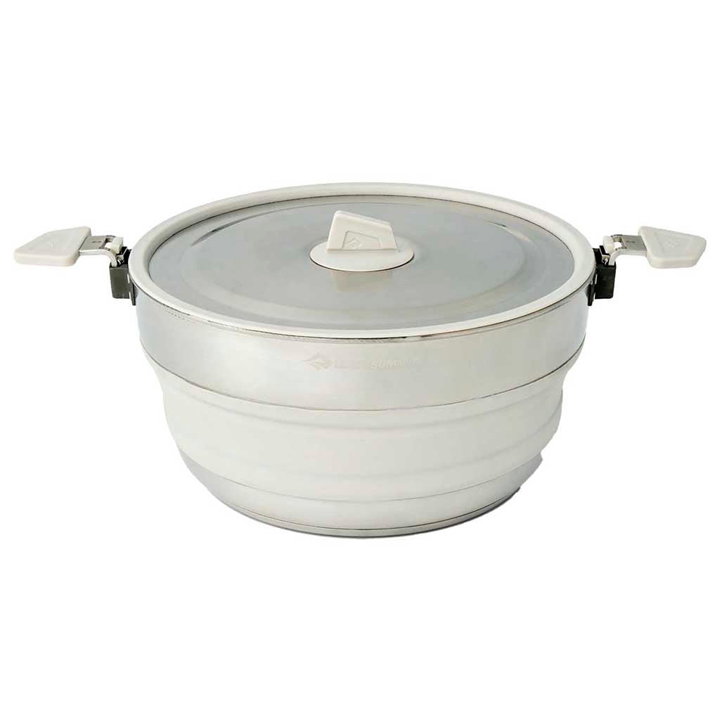 Detour Stainless Steel Collapsible Pot 5L Sea to Summit ACK026021-671804 Pots &amp; Pans 5L / Laurel Wreath/Stainless