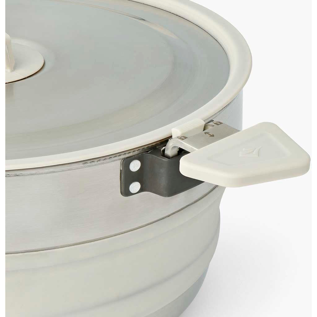 Detour Stainless Steel Collapsible Pot 5L Sea to Summit ACK026021-671804 Pots & Pans 5L / Laurel Wreath/Stainless