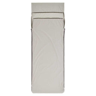 Silk Blend Sleeping Bag Liner | Rectangular & Pillow Sleeve - Universal / Moonstruck Grey