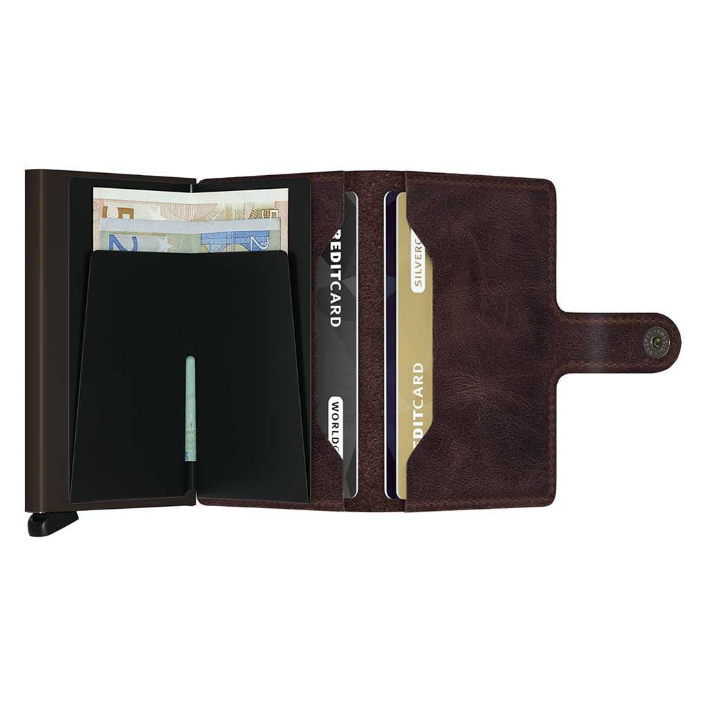 Miniwallet Vintage Secrid mv-chocolate Wallets One Size / Chocolate