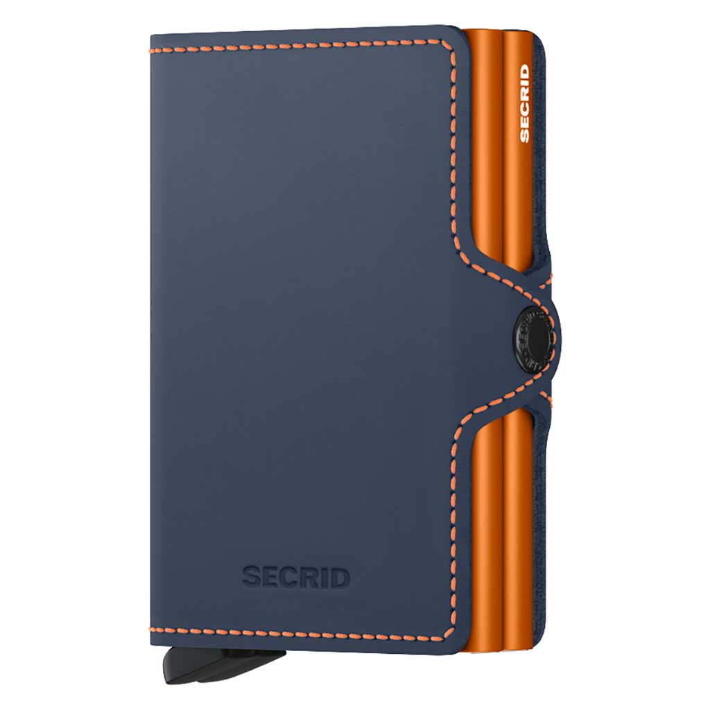 Twinwallet Matte Secrid tm-nightblue-orange Wallets One Size / Night Blue/Orange
