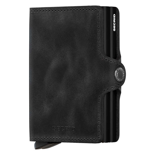 Twinwallet Vintage Secrid tv-black Wallets One Size / Black