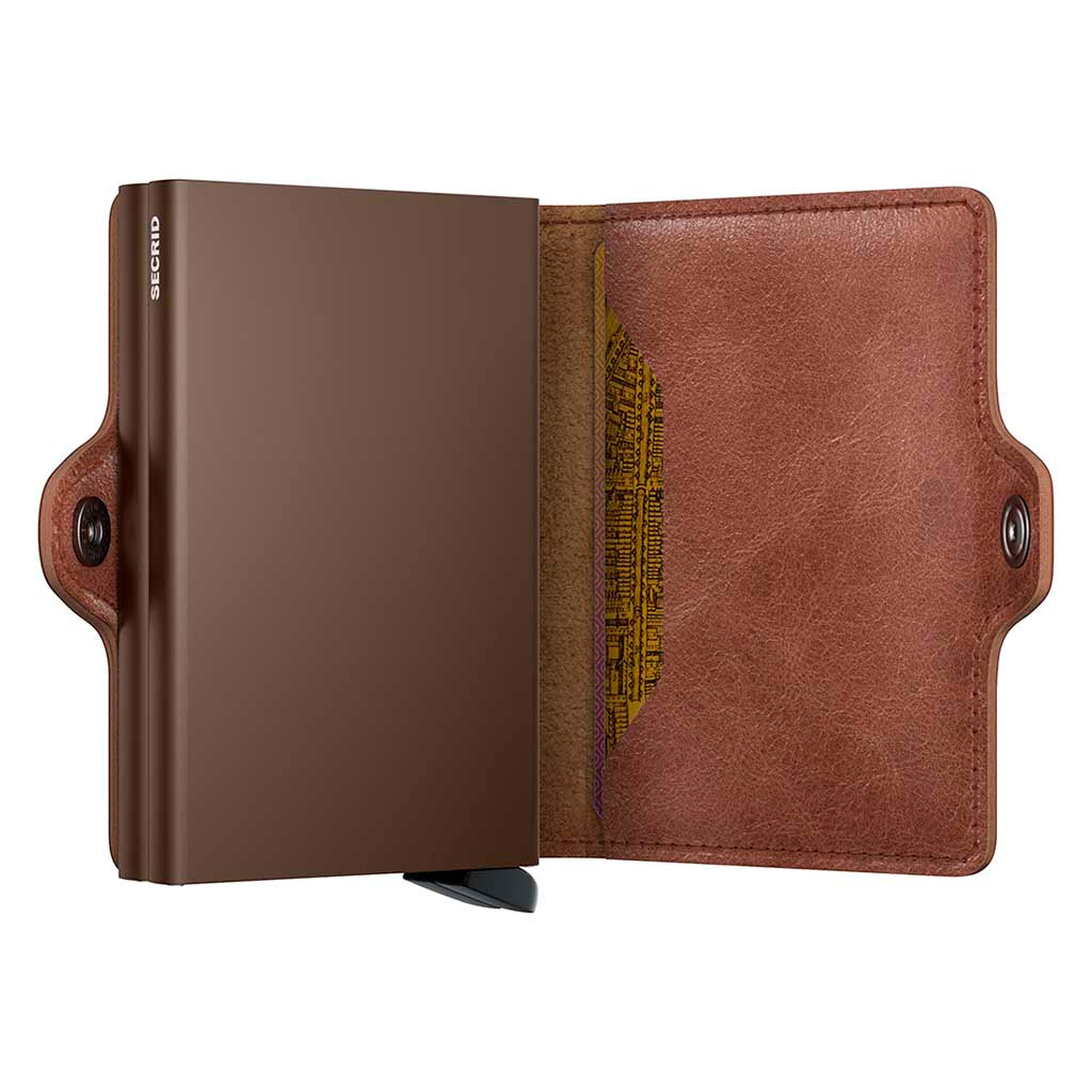 Twinwallet Vintage Secrid tv-cognac-brown Wallets One Size / Cognac/Brown
