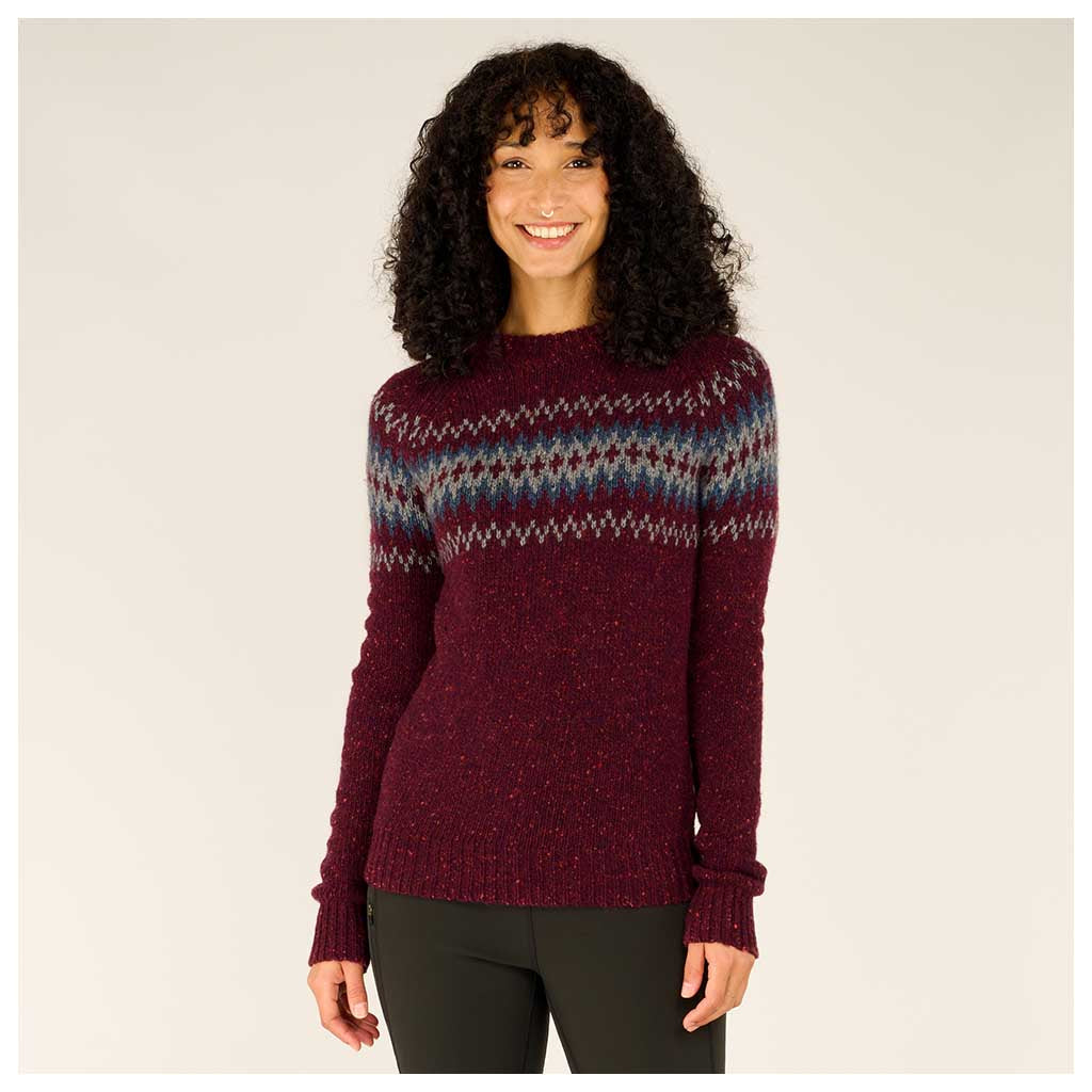 Sherpa Adventure Gear | Dumji Crew Sweater | Women's | Beet Red ...