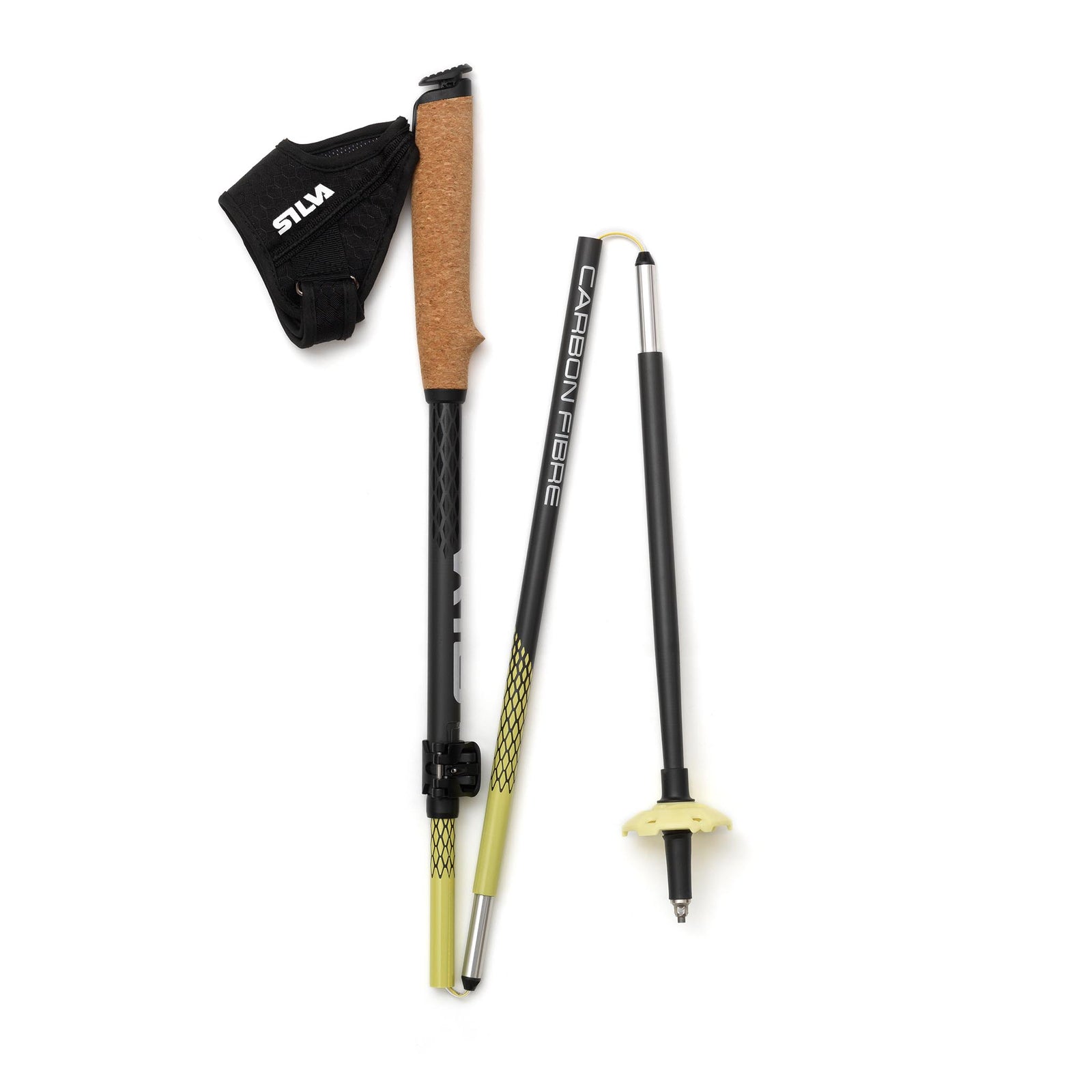 Running Poles Carbon Z | Adjustable | 120-140cm Silva 38603 Walking Poles 120-140cm / Black/Yellow