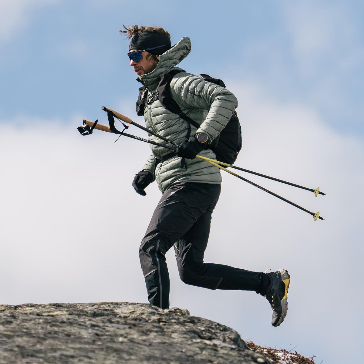 Running Poles Carbon Z | Fixed | 110cm Silva 38605 Walking Poles 110cm / Black/Yellow