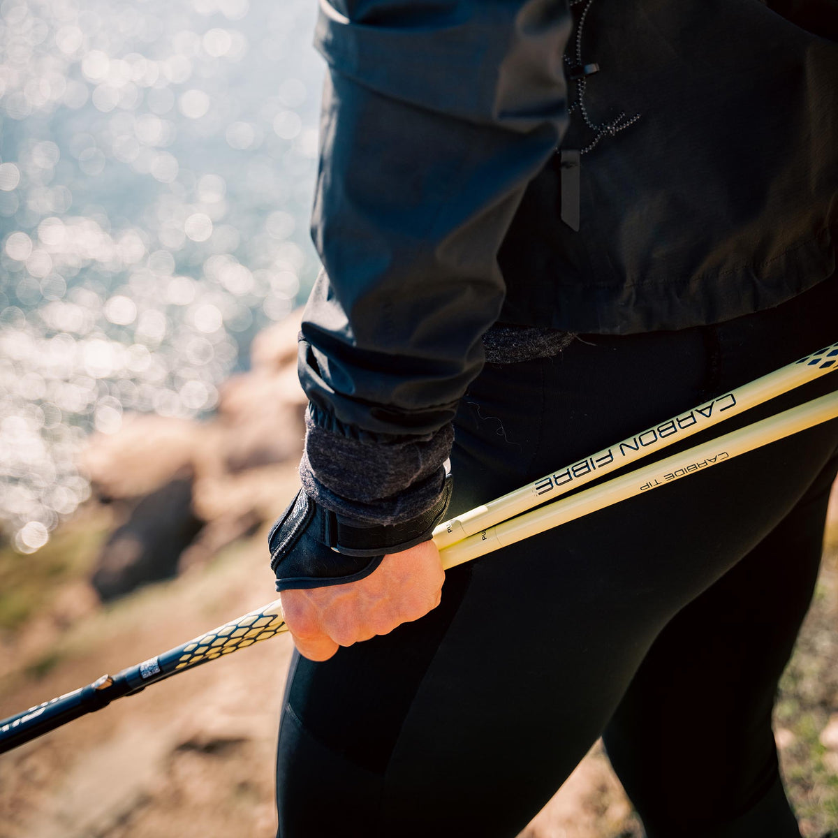 Running Poles Carbon Z | Fixed | 120cm Silva 38607 Walking Poles 120cm / Black/Yellow