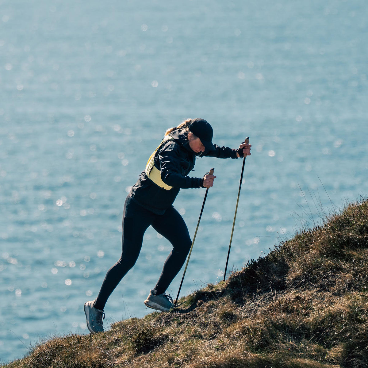 Running Poles Carbon Z | Fixed | 120cm Silva 38607 Walking Poles 120cm / Black/Yellow