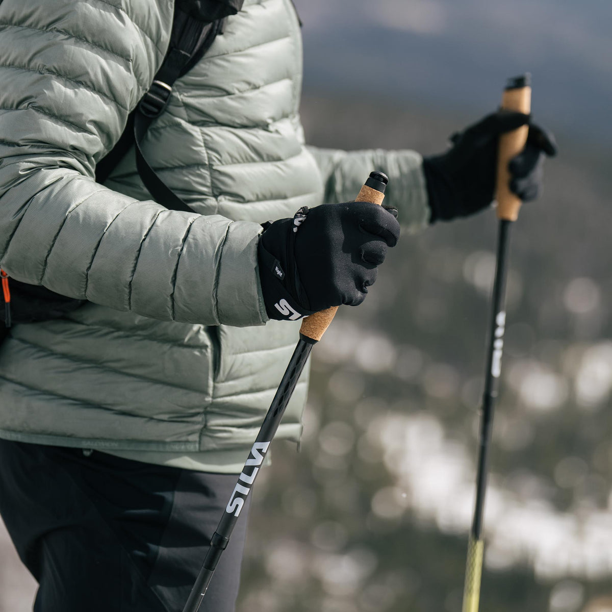 Running Poles Carbon Z | Fixed | 125cm Silva 38608 Walking Poles 125cm / Black/Yellow