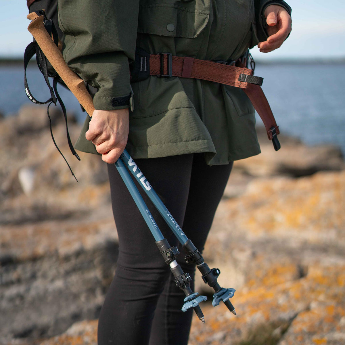 Trekking Poles Alu | 140cm Silva 38614 Walking Poles 140cm / Silver/Blue