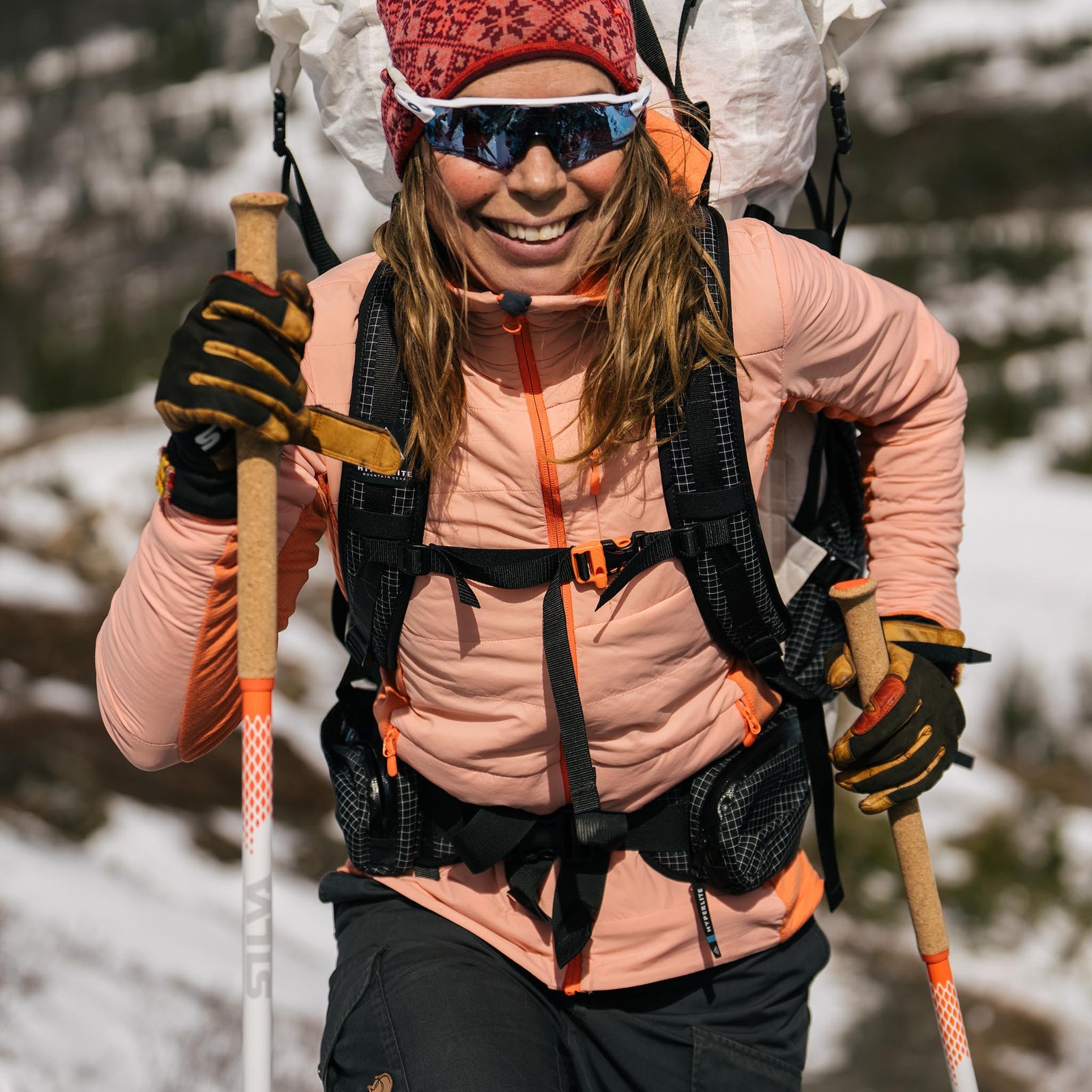Trekking Poles Alu All Season | Alpine | Tele | 82-145cm Silva 38613 Walking Poles 82-145cm / White/Orange