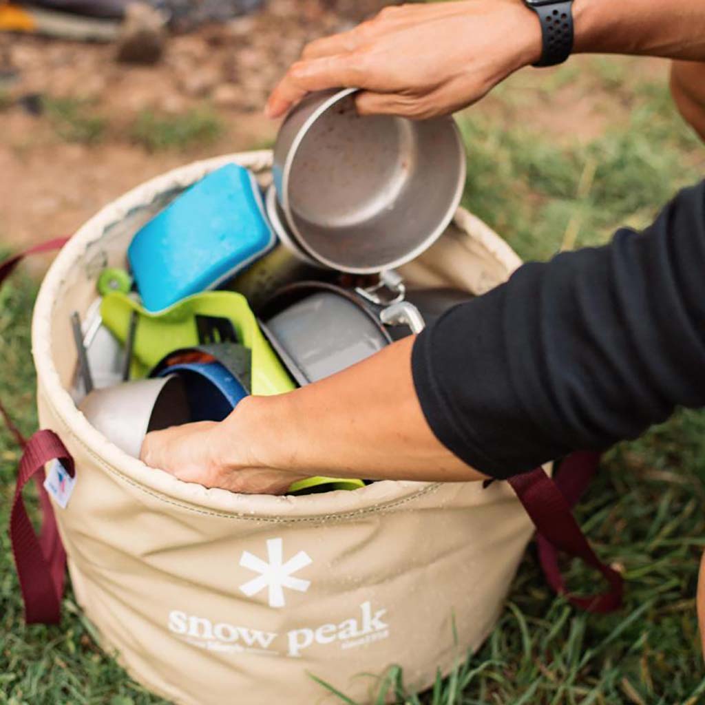 Snow Peak Camping Bucket Jumbo Collapsible Drinks Cooler WildBounds