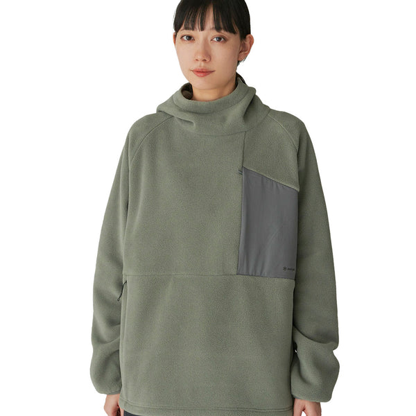 Snow Peak Double Face Fleece Hoodie Fleece Jacket Grey