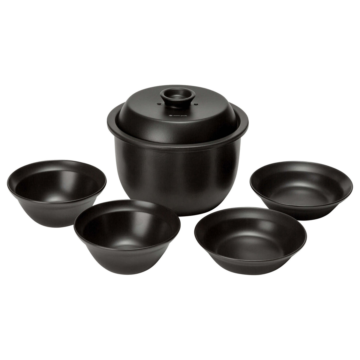 Earthen Pot Zen Snow Peak CS-580 Pot Sets One Size / Black