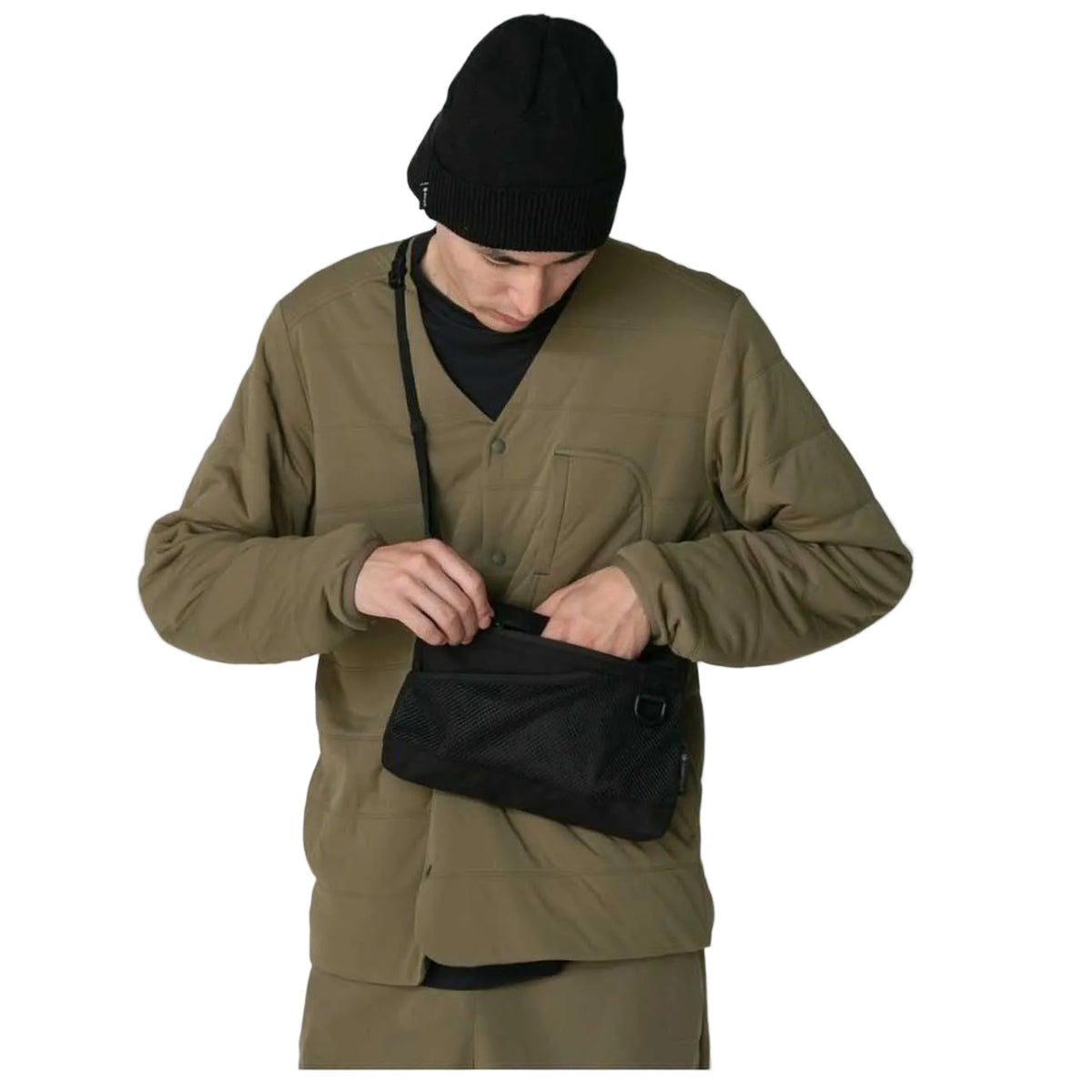 Everyday Use Sacoche Snow Peak AC-25SU40500019 Crossbody Bags One Size / Black