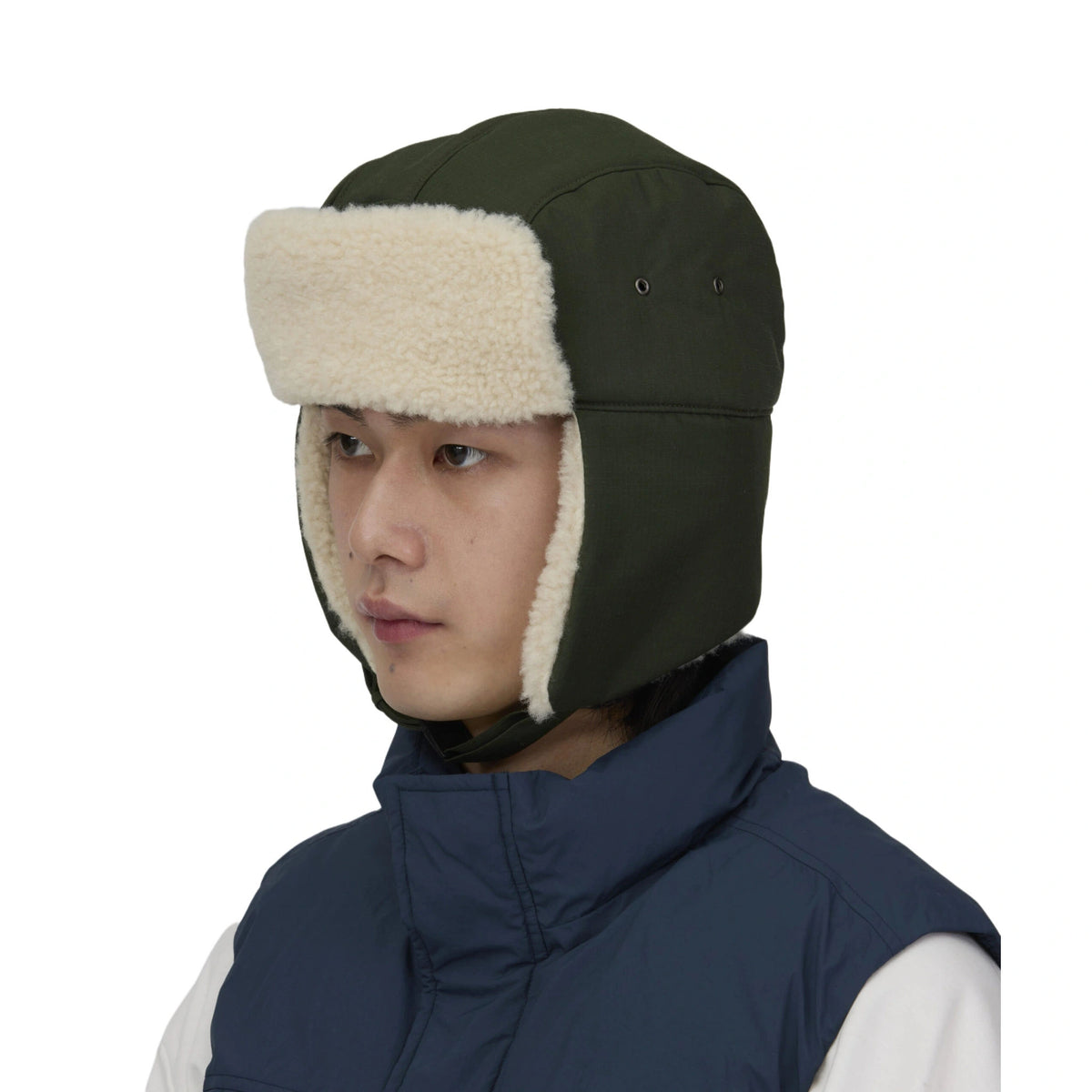 FR 2L Flight Cap Snow Peak 100261CH1200067 Caps & Hats One Size / Dark Olive