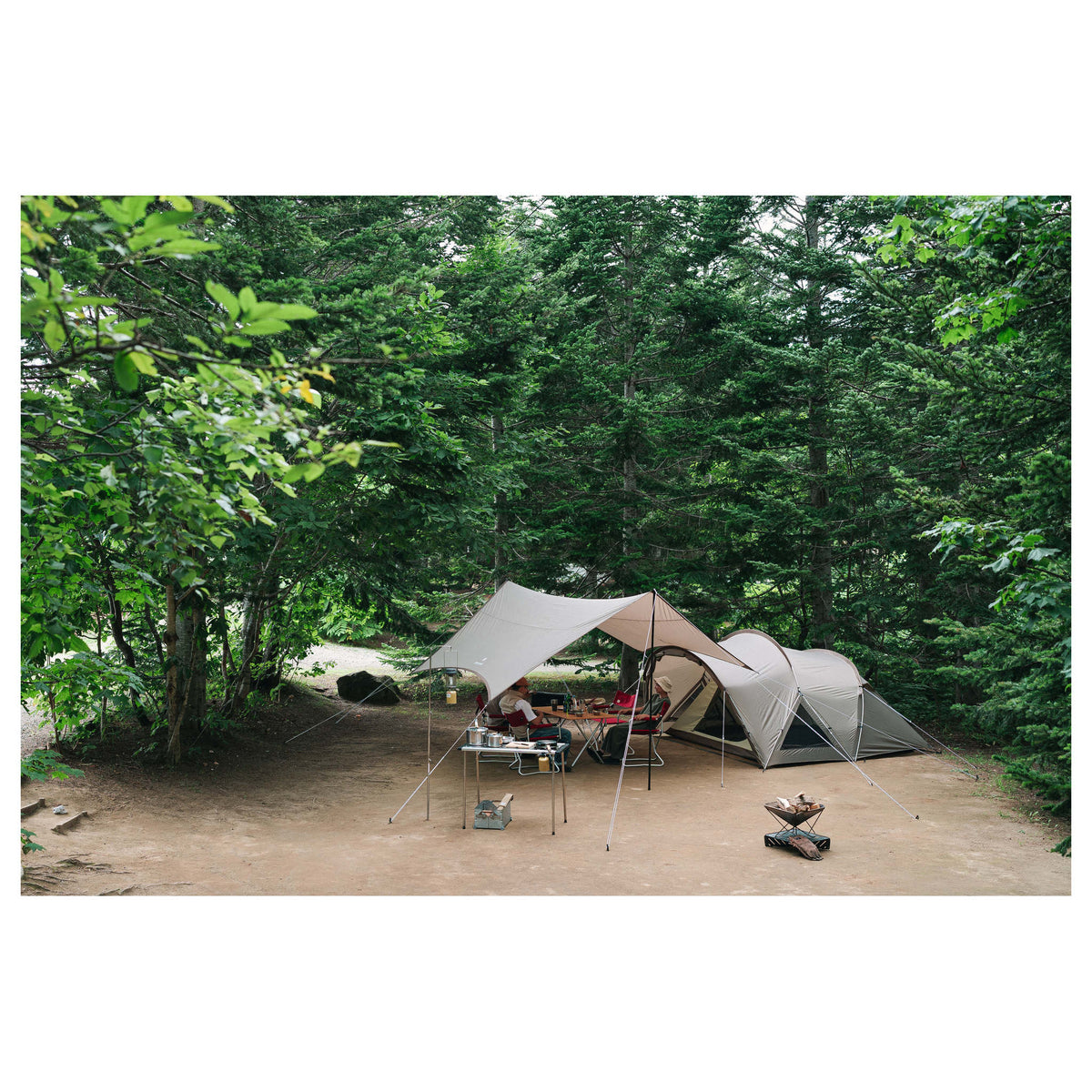 Land Nest Tent & Tarp Set Snow Peak SET-260 Tents 4P / Taupe