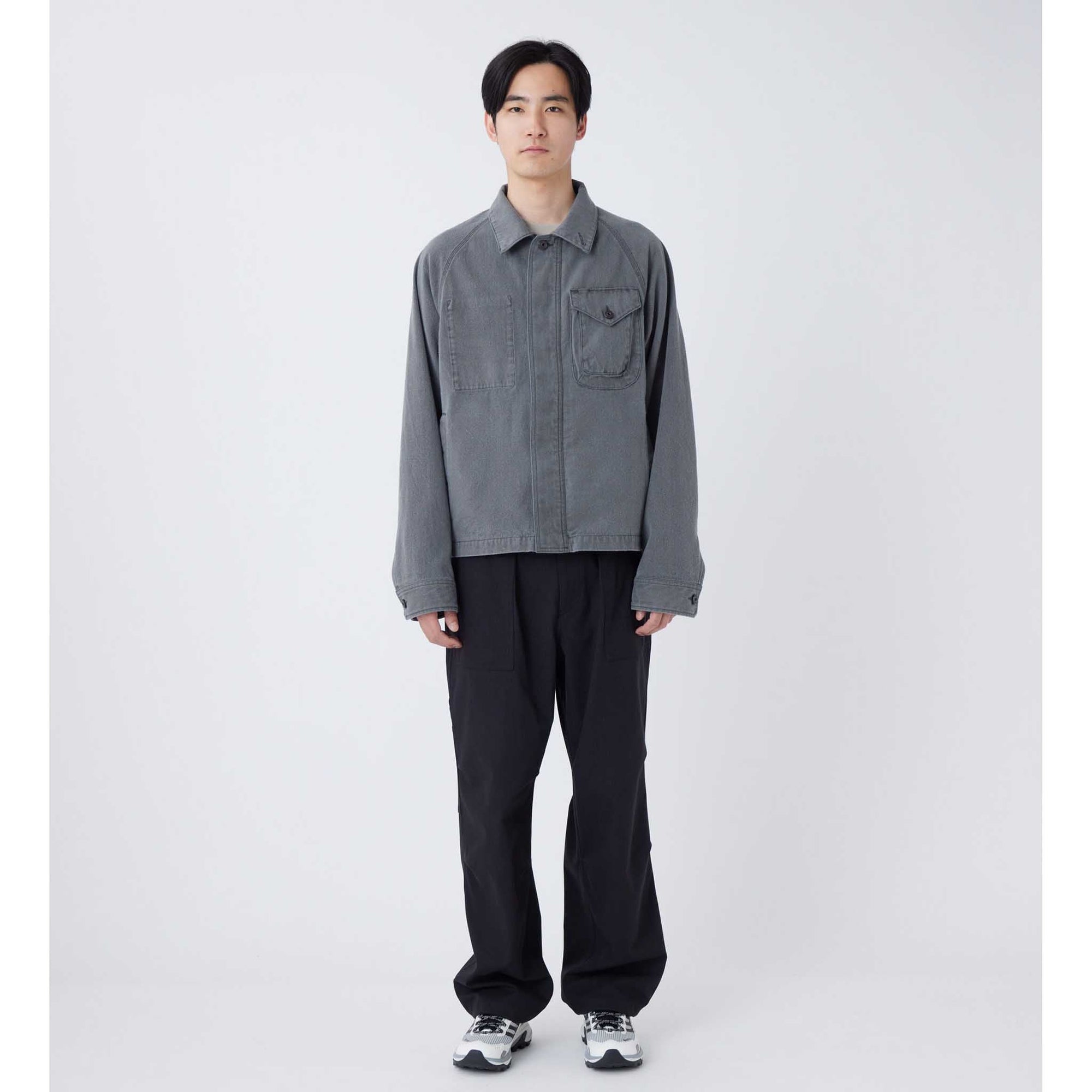 Snow Peak | Sulfur Dyed Fade Coverall | Stone-Wash Cotton Jacket