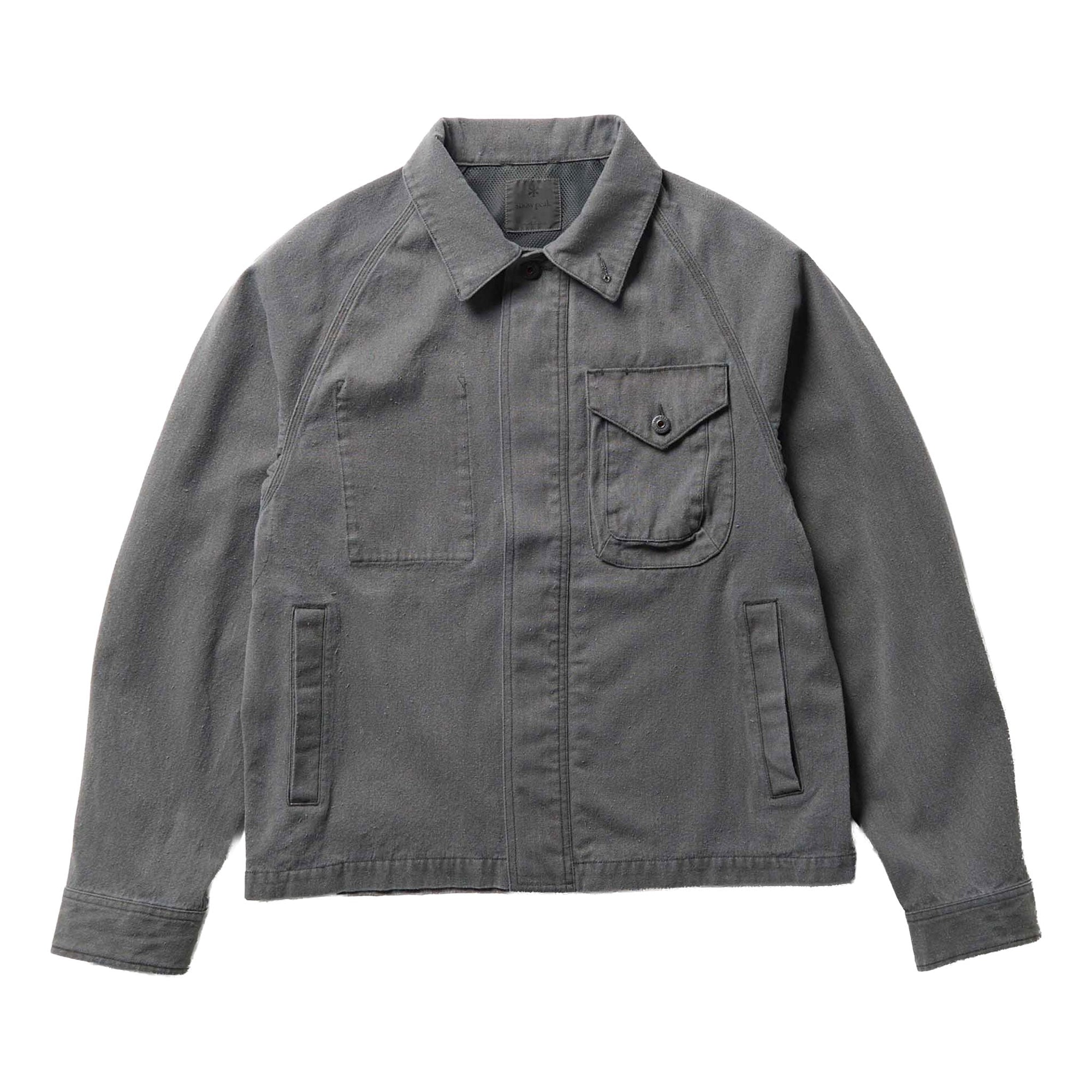 Snow Peak | Sulfur Dyed Fade Coverall | Stone-Wash Cotton Jacket