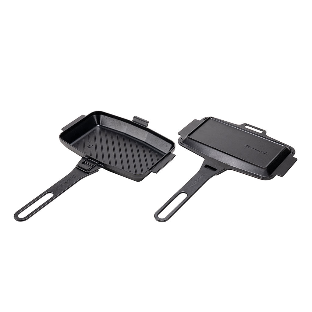 Snow Peak | Takibi Sandwich Skillet | Sandwich Maker | Black