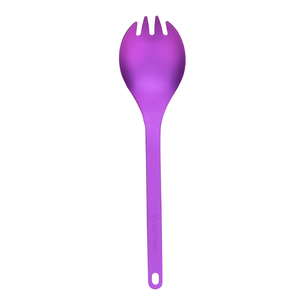 Titanium Colour Spork Snow Peak SCT-004PR Forks &amp; Spoons One Size / Purple