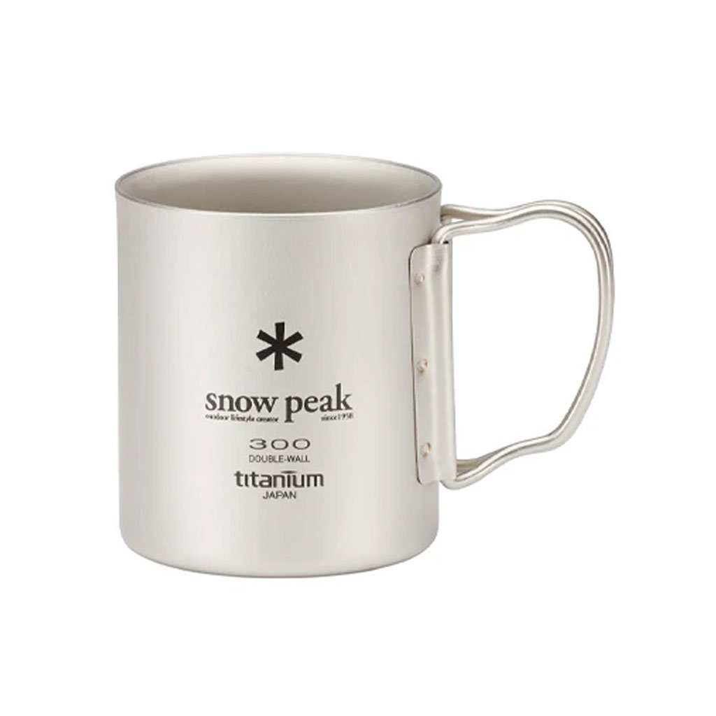 Titanium Double Wall Mug Snow Peak MG-052FHR Cups 300ml / Titanium