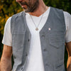 Classic White V-Neck T-Shirt &SONS Men's Tees