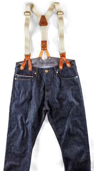 The New Frontier 14oz Selvedge Anti-bac Raw Denim Jeans &SONS Men's Jeans