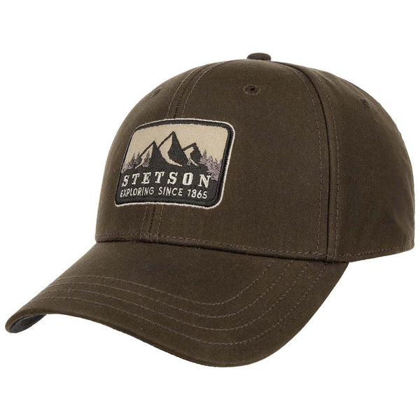 Baseball Cap | Waxed Cotton Stetson 7721181-6-OS Caps & Hats One Size / Dark Chocolate