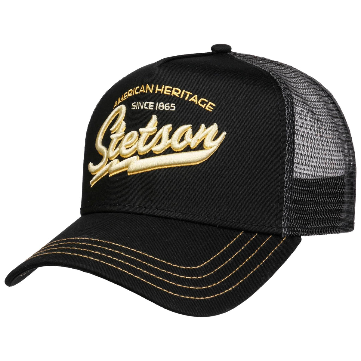 Trucker Cap | American Heritage Classic Stetson 7751171-1-OS Caps &amp; Hats One Size / Black