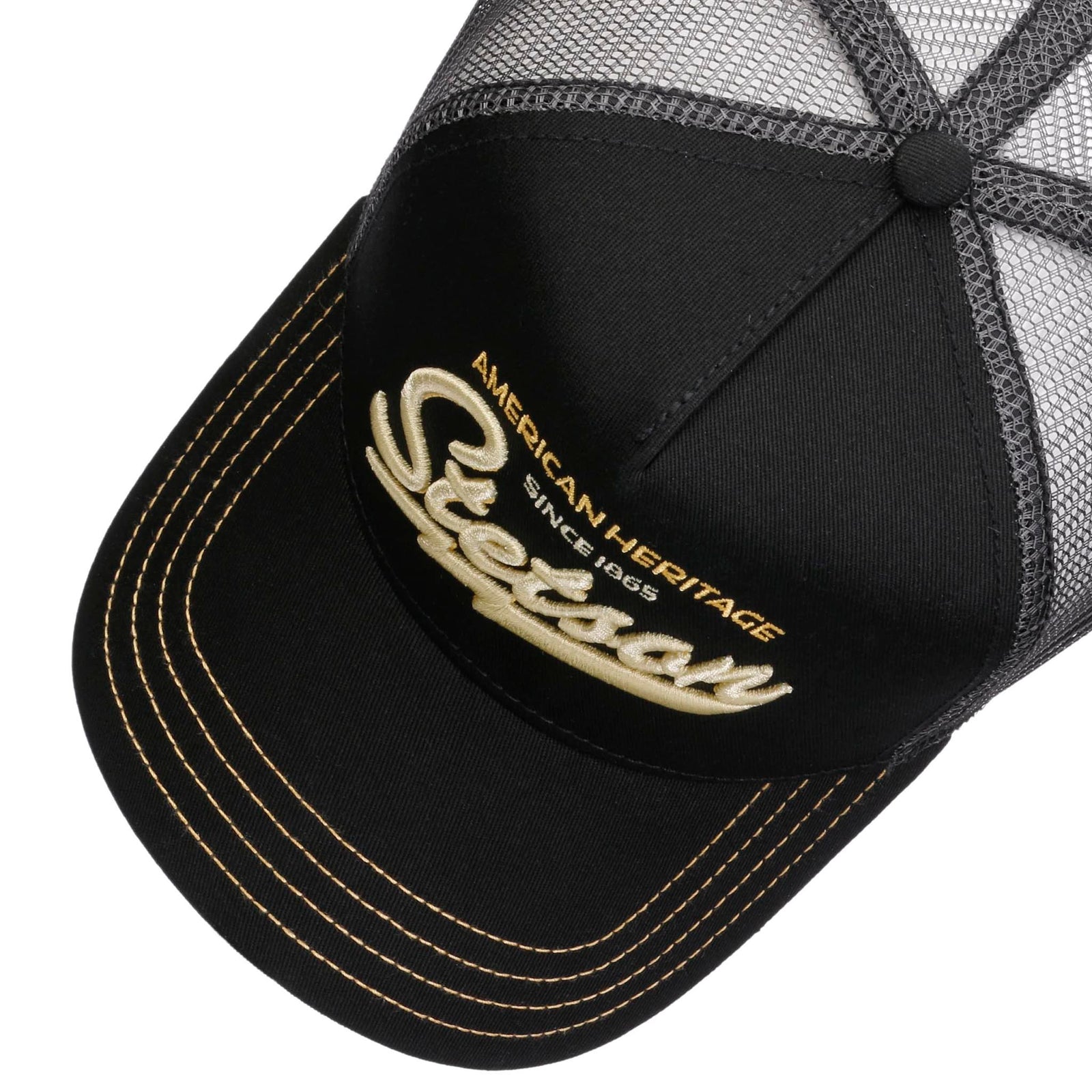 Trucker Cap | American Heritage Classic Stetson 7751171-1-OS Caps & Hats One Size / Black