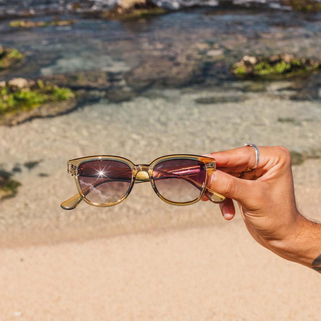 Miho Sunski SUN-MI-SSE Sunglasses One Size / Seaweed Sepia